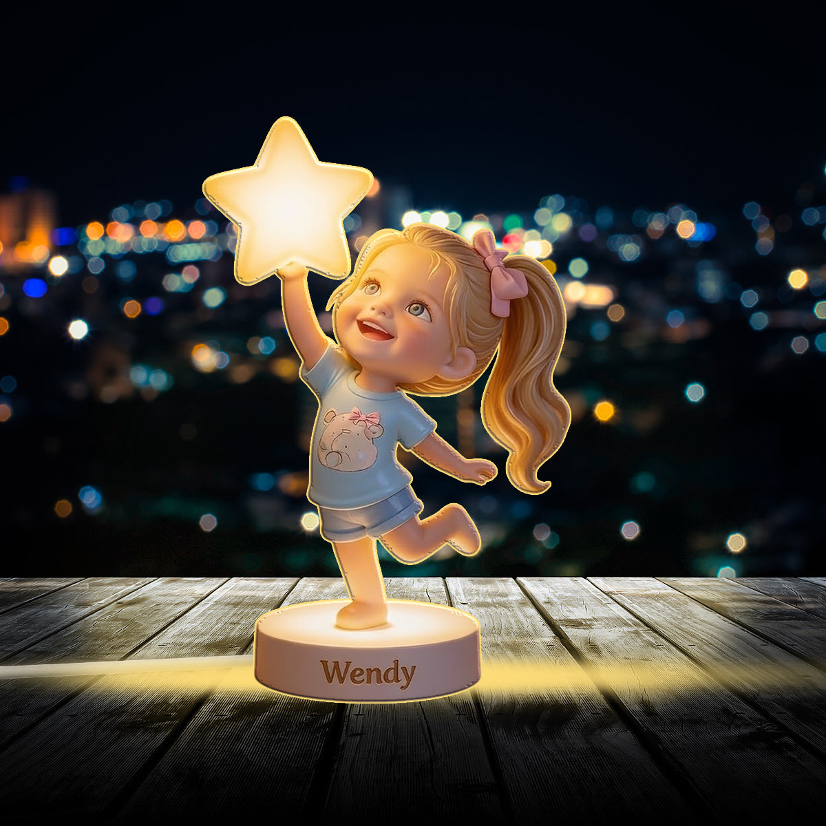 Personalized Latina Little Girl Acrylic LED Night Light Gift for Daughter Granddaughter Niece