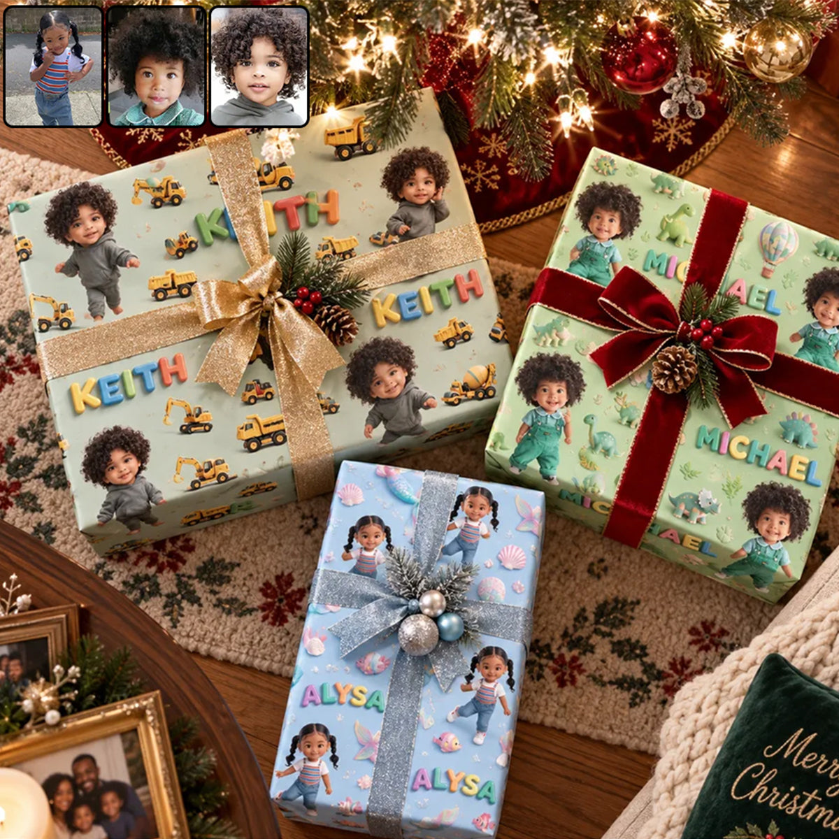 Personalized 45th Birthday Middle-Aged Woman Wrapping Paper Gift for Mom Wife