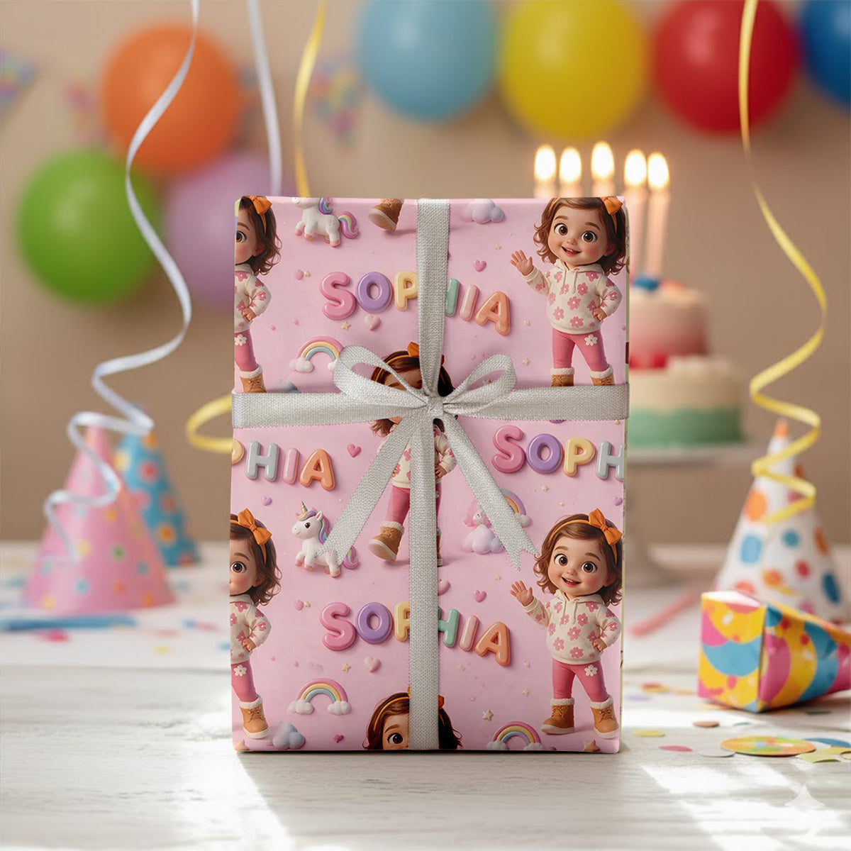 Personalized Latino Little Boy Wrapping Paper, Son Grandson Nephew Gift Wrap