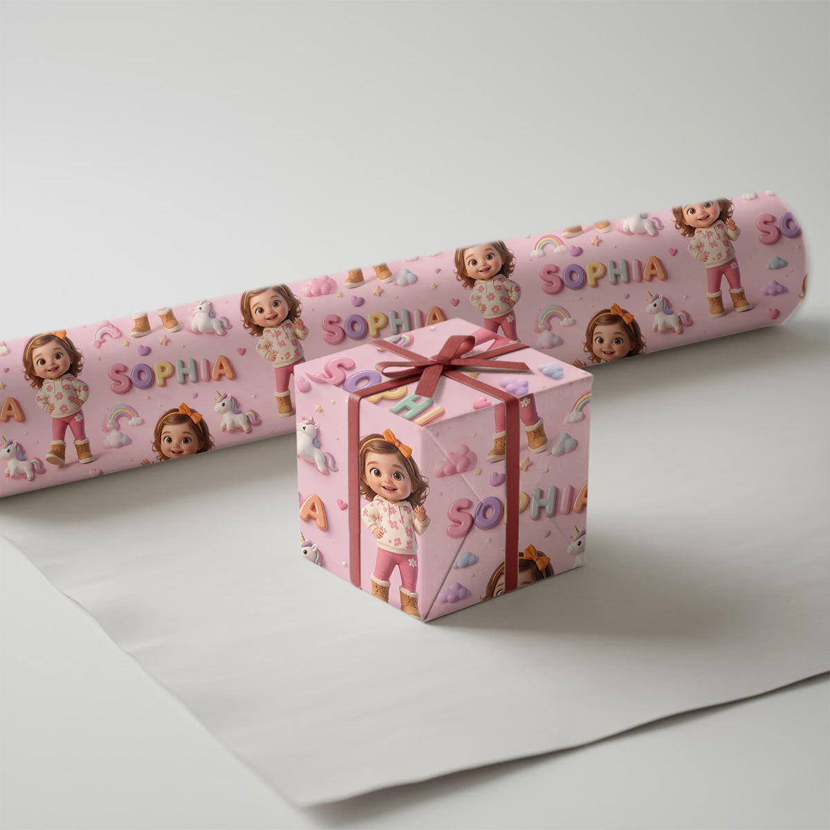 Personalized 70th Birthday Older Black Woman Wrapping Paper Grandma Gift