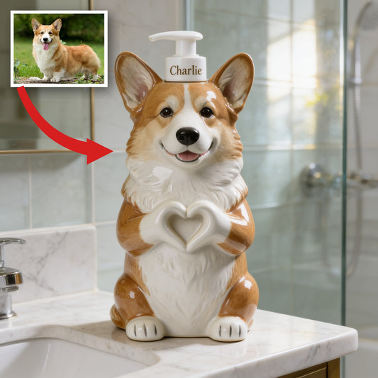 Personalized 2016-2026 Pembroke Welsh Corgi Soap Dispenser Bathroom Decor