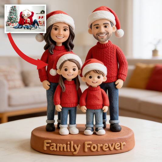 Personalized Christmas Family Custom Shaped Acrylic Plaque Holiday Decor Gift