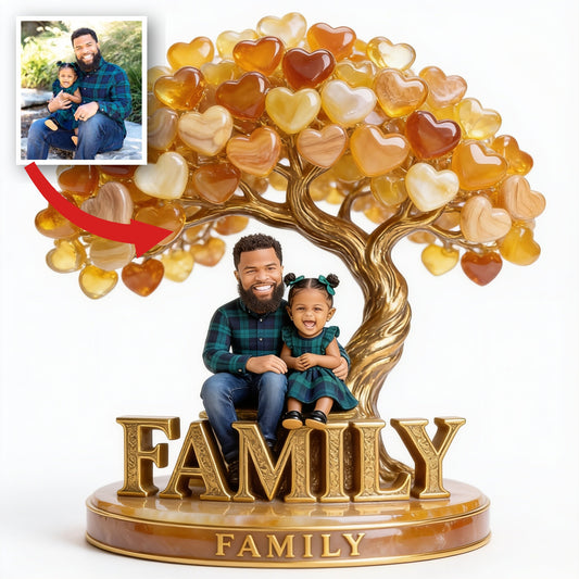 Personalized Single Dad Family Custom Shaped Acrylic Plaque Home Keepsake