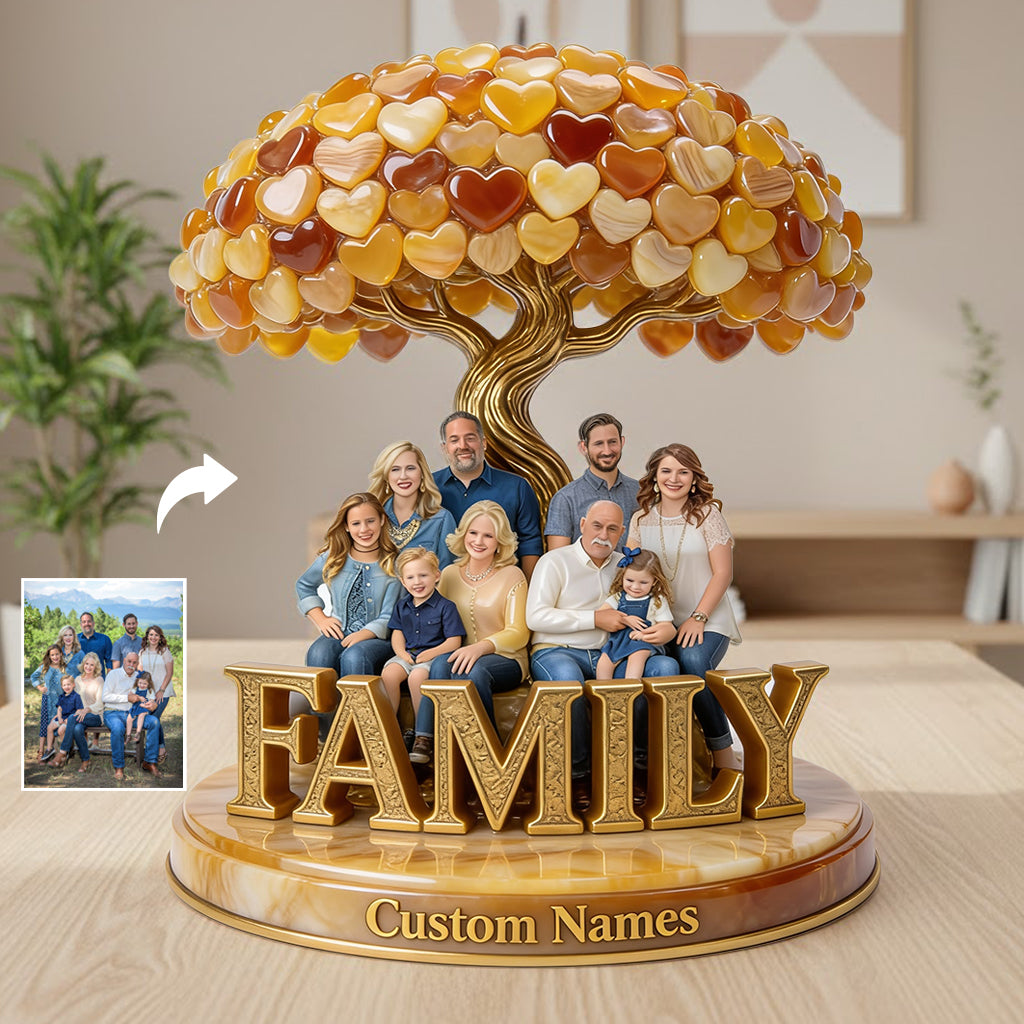 Personalized Single Dad Family Custom Shaped Acrylic Plaque Home Keepsake