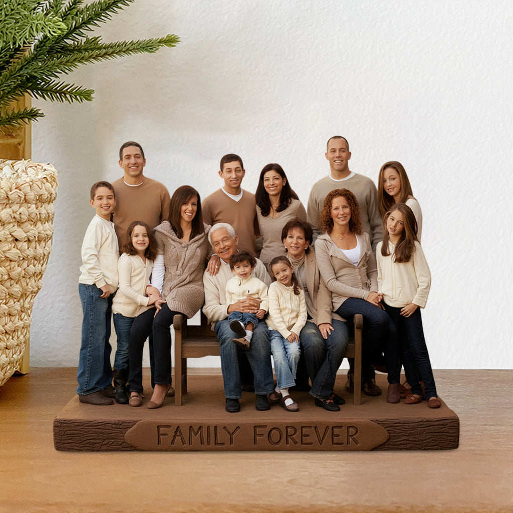 Personalized Family Of Three Custom Shaped Acrylic Plaque Home Decor Keepsake