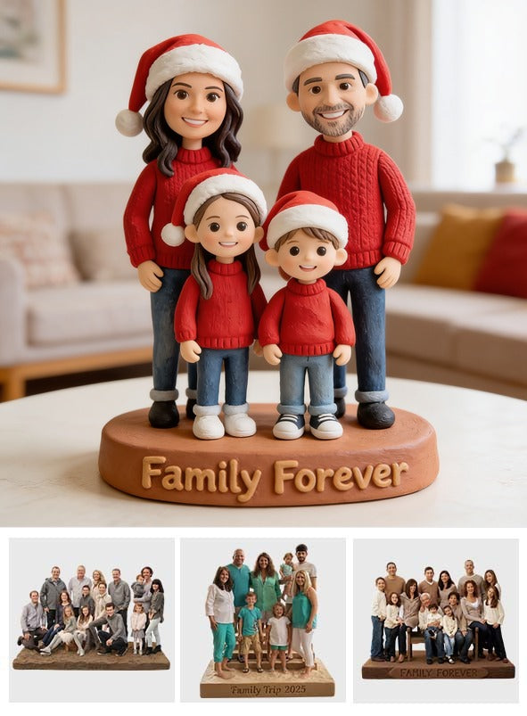 Personalized Christmas Family Custom Shaped Acrylic Plaque Holiday Decor Gift