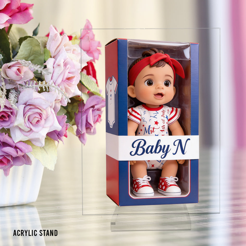 Personalized Black Little Boy Custom Shaped Acrylic Plaque Keepsake Gift