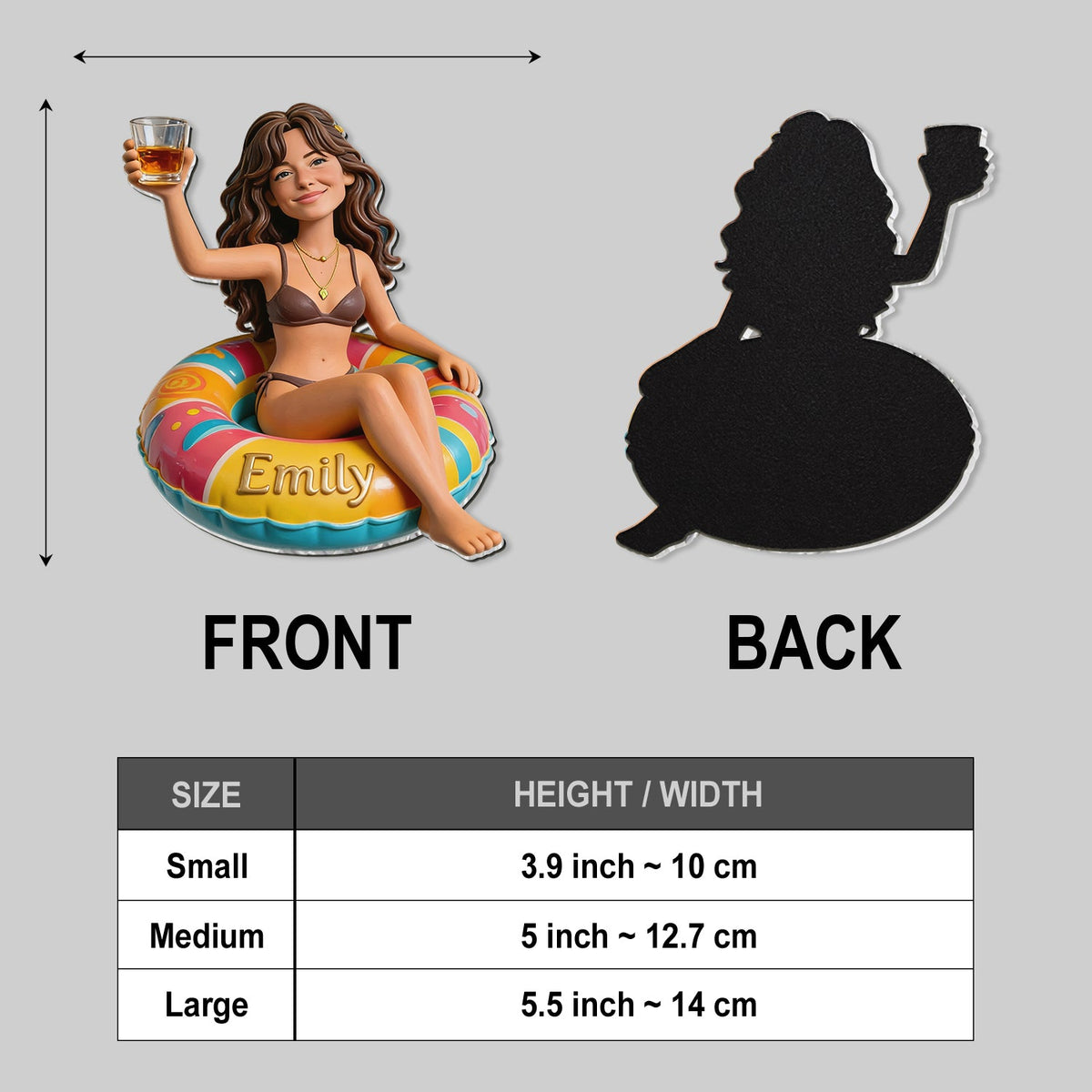 Personalized Latino Little Boy Cruising 3D Fridge Magnet Gift