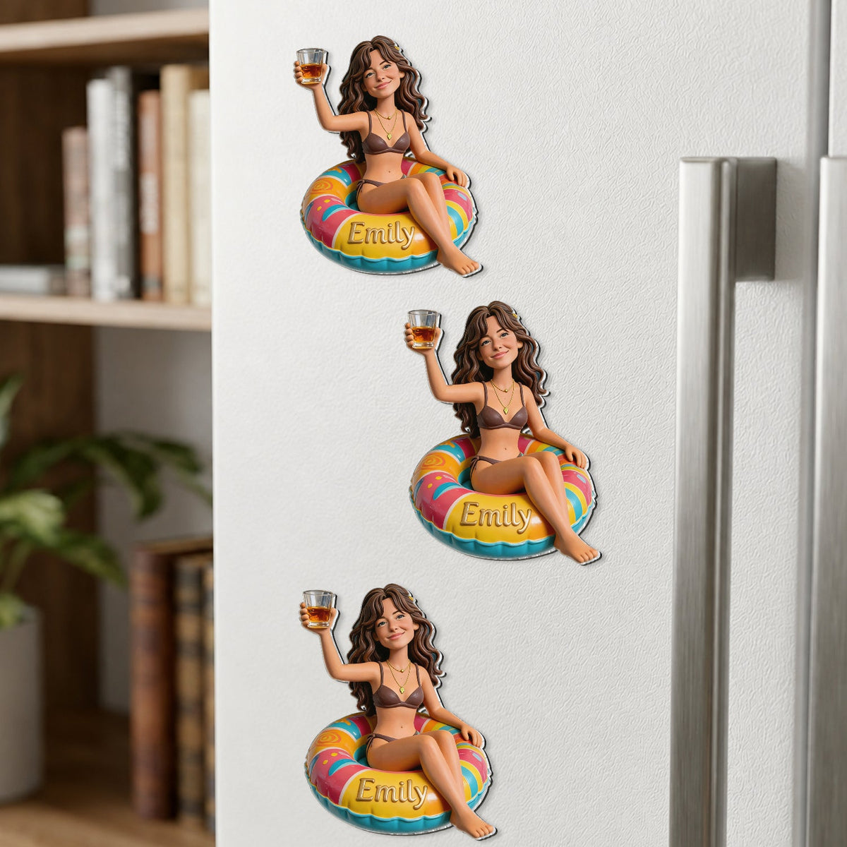 Personalized Little Boy Cruising 3D Resin Magnet Keepsake