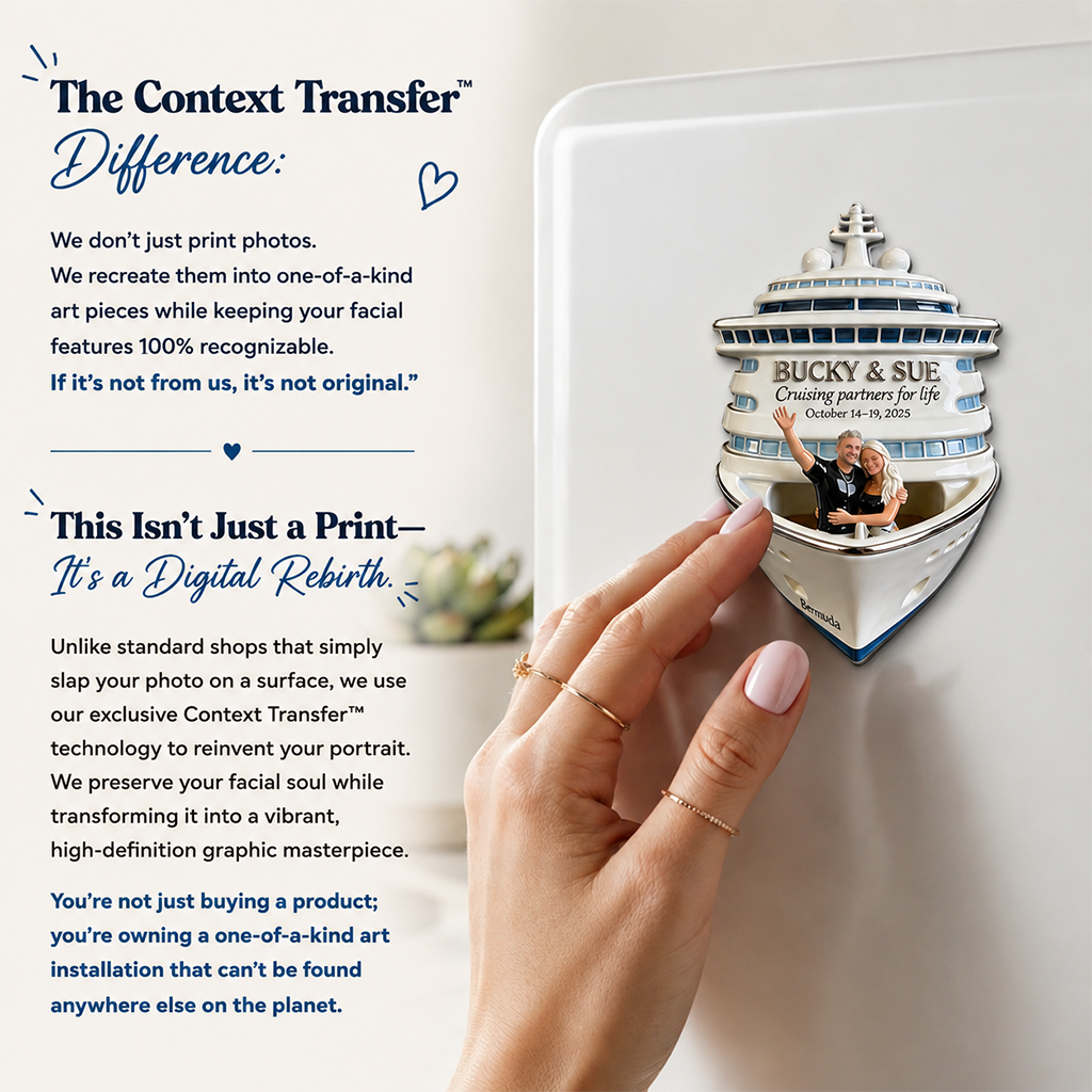 Personalized Latino Couple Cruise Fridge Magnet Travel Keepsake Gift