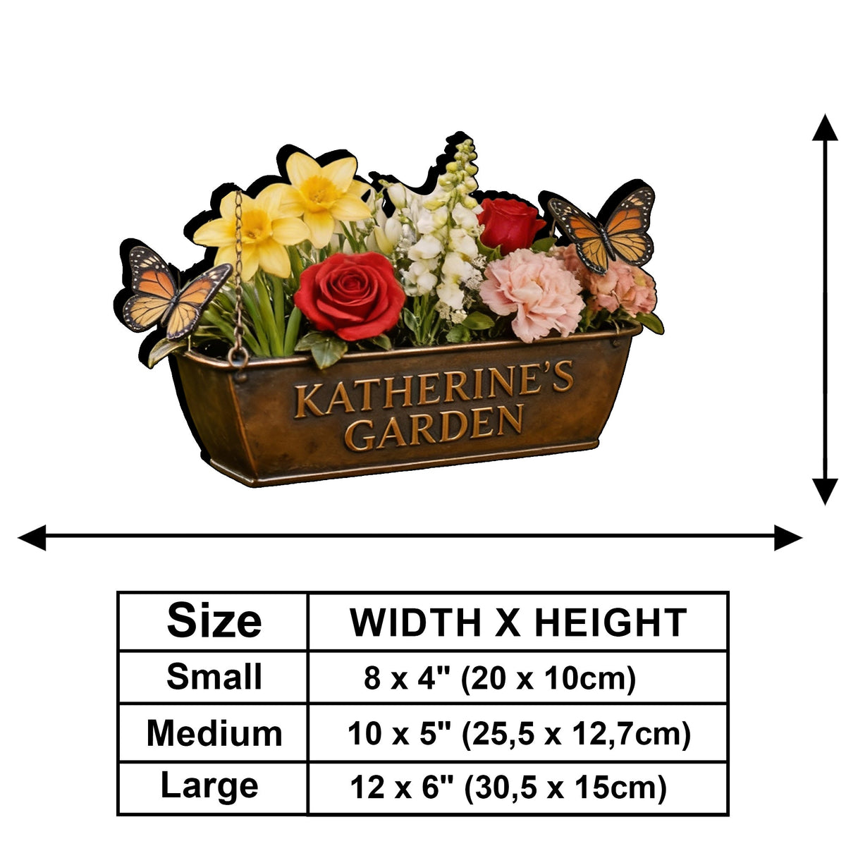 Custom Photo Older Latina Woman Gardening Wooden Wall Mount Sign, Garden Decor Gift