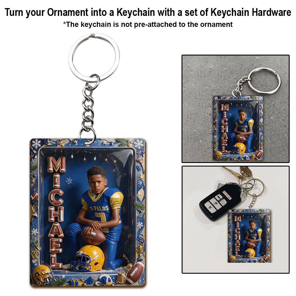 Personalized Christmas Male Youth Volleyball Player Ornament Sports Gift