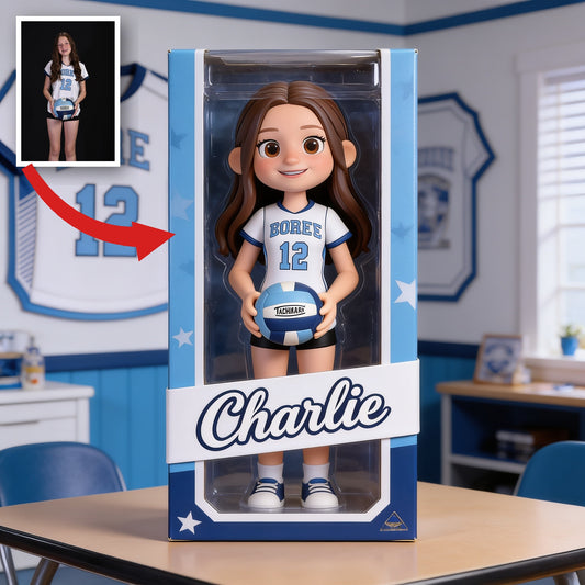 Personalized Female Youth Volleyball Player Custom Shaped Acrylic Plaque Sports Gift
