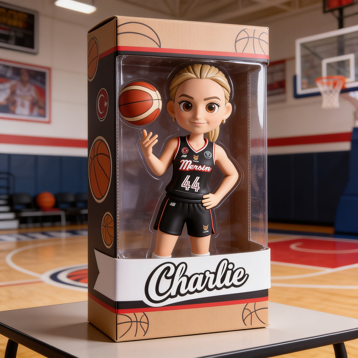 Personalized Woman Basketball Player Custom Shaped Acrylic Plaque Basketball Fan Gift