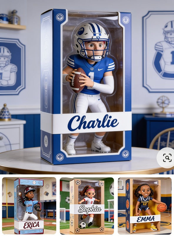 Personalized Adult Latino American Football Player Custom Shaped Acrylic Plaque Fan Gift