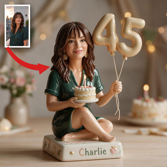 Personalized 45th Birthday Middle-Aged Latina Woman 3D Plaque Gift