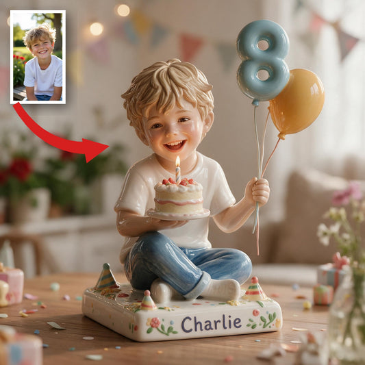Personalized Birthday Little Boy 3D Plaque Son Grandson Nephew Gift