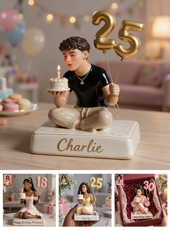 Personalized 25th Birthday Latino Man 3D Plaque, Custom Keepsake Birthday Gift