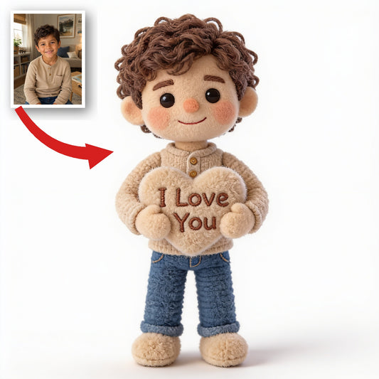 Personalized Latino Little Boy Faux Fur Pillow Gift for Son Grandson Nephew