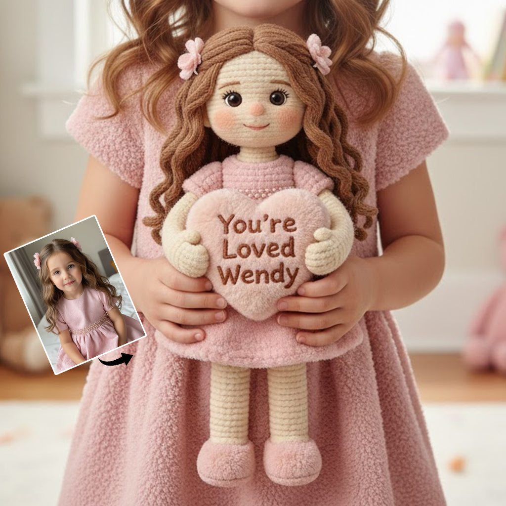 Personalized Christmas Black Christmas Baby Girl Gingerbread Faux Fur Pillow Gift for Kids