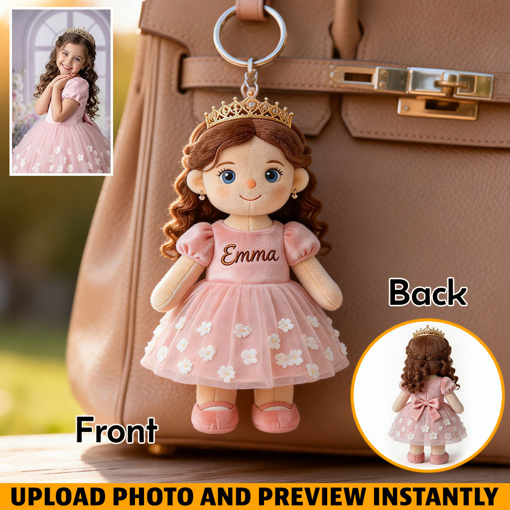 Personalized Little Boy Plush Keychain Gift for Son Grandson Nephew