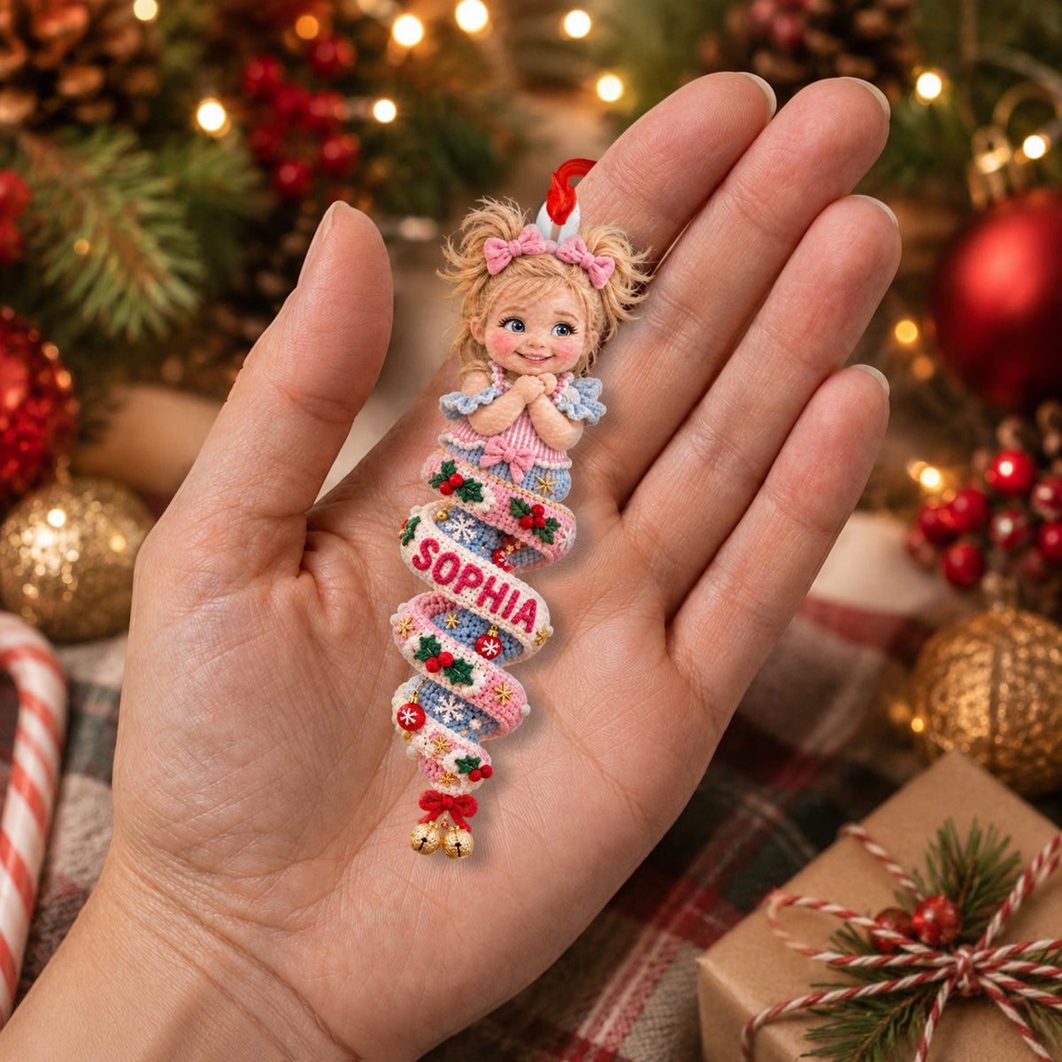 Personalisierte Foto Weihnachts Baby Junge Plüsch Ornament Geschenk