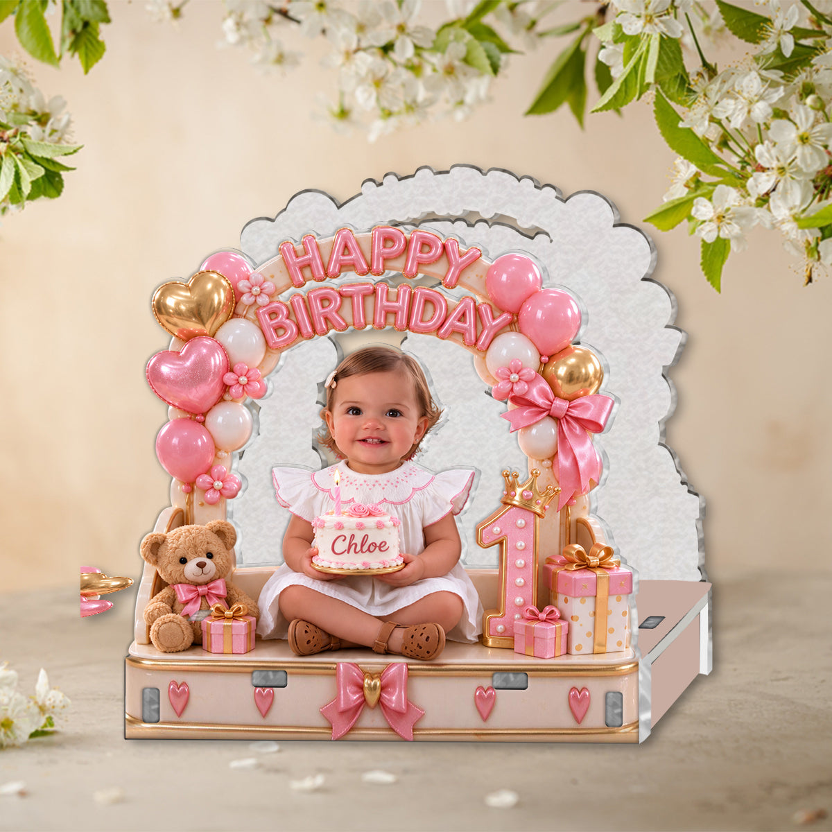 Personalized Birthday Latino Little Boy Napkin Holder Party Table Decor