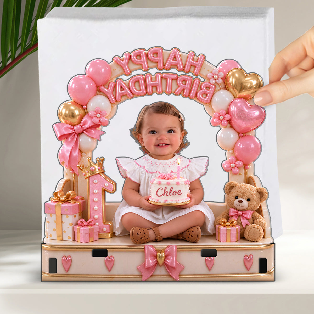 Personalized Birthday Little Girl Napkin Holder Gift for Daughter Granddaughter Niece