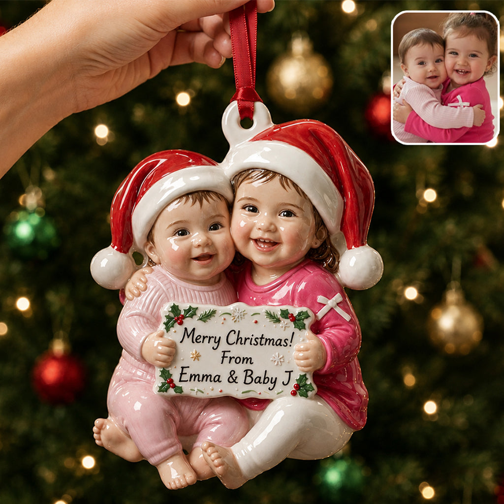Personalized Christmas Latina Little Girl Premium 3D Ornament Gift for Daughter Granddaughter Niece