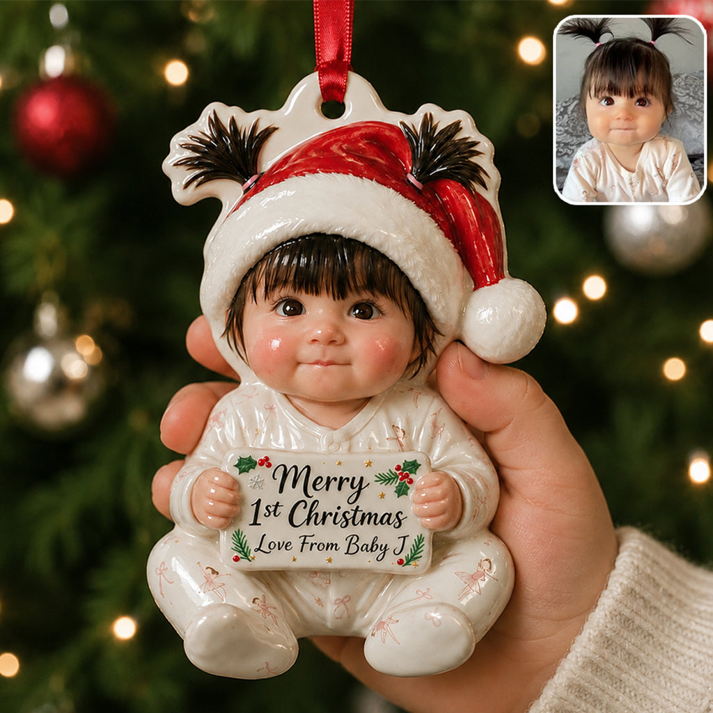 Personalized Christmas Latina Little Girl Premium 3D Ornament Gift for Daughter Granddaughter Niece