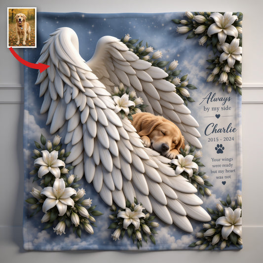 Personalisierte Erwachsenen-Golden Retriever Gedenkdecke Geschenk