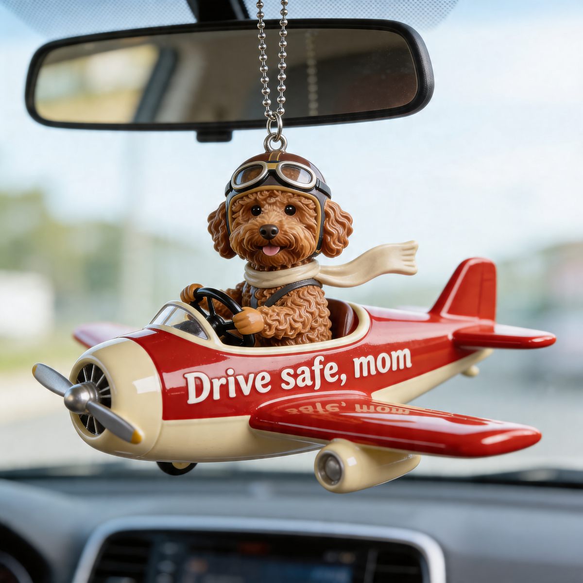 Custom Photo Dachshund Puppy Car Ornament, Dog Lover Car Hanging Decor Gift