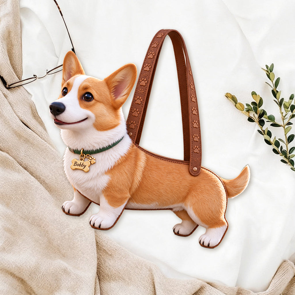 Personalized Fawn White Bulldog Custom Shape Tote Bag Pet Lover Gift