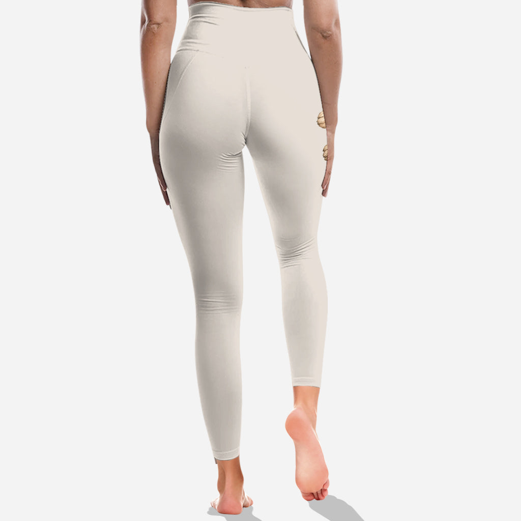 Personalized Fluffy Golden Tan Pomeranian Zip Hoodie & Leggings Loungewear Set