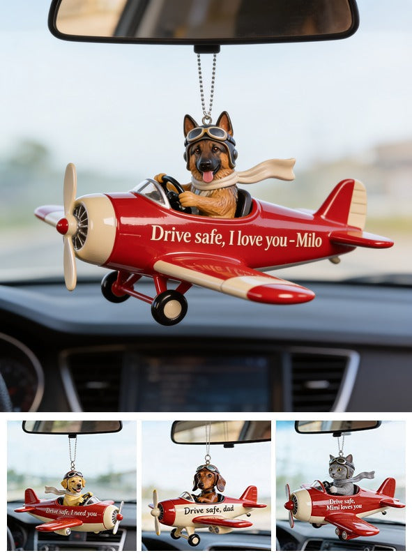 Custom Photo Adult Black and Tan German Shepherd Car Ornament Dog Lover Gift