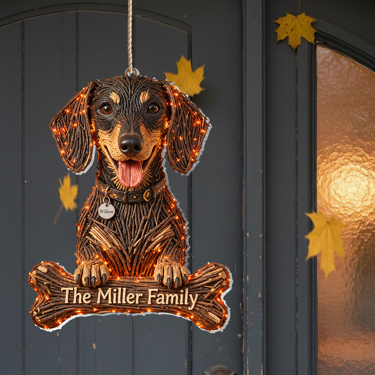 Personalized Halloween Shih Tzu LED Light Acrylic Sign Home Decor