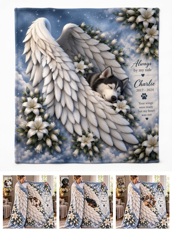 Personalisierte Siberian Husky Gedenk-Decke für Haustierverlust