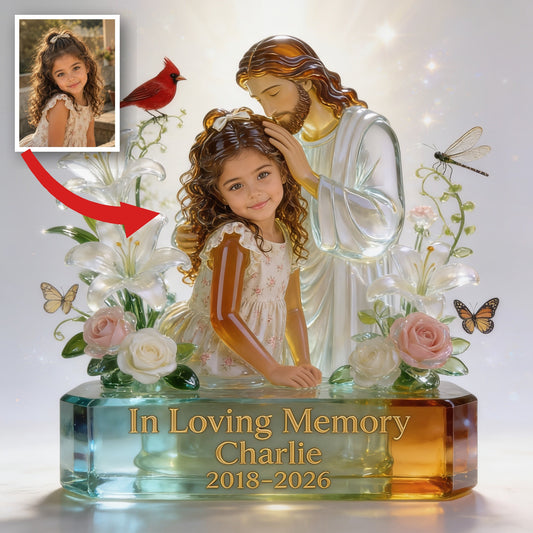 Personalized In Loving Memory Latina Little Girl Custom Acrylic Plaque Memorial Gift