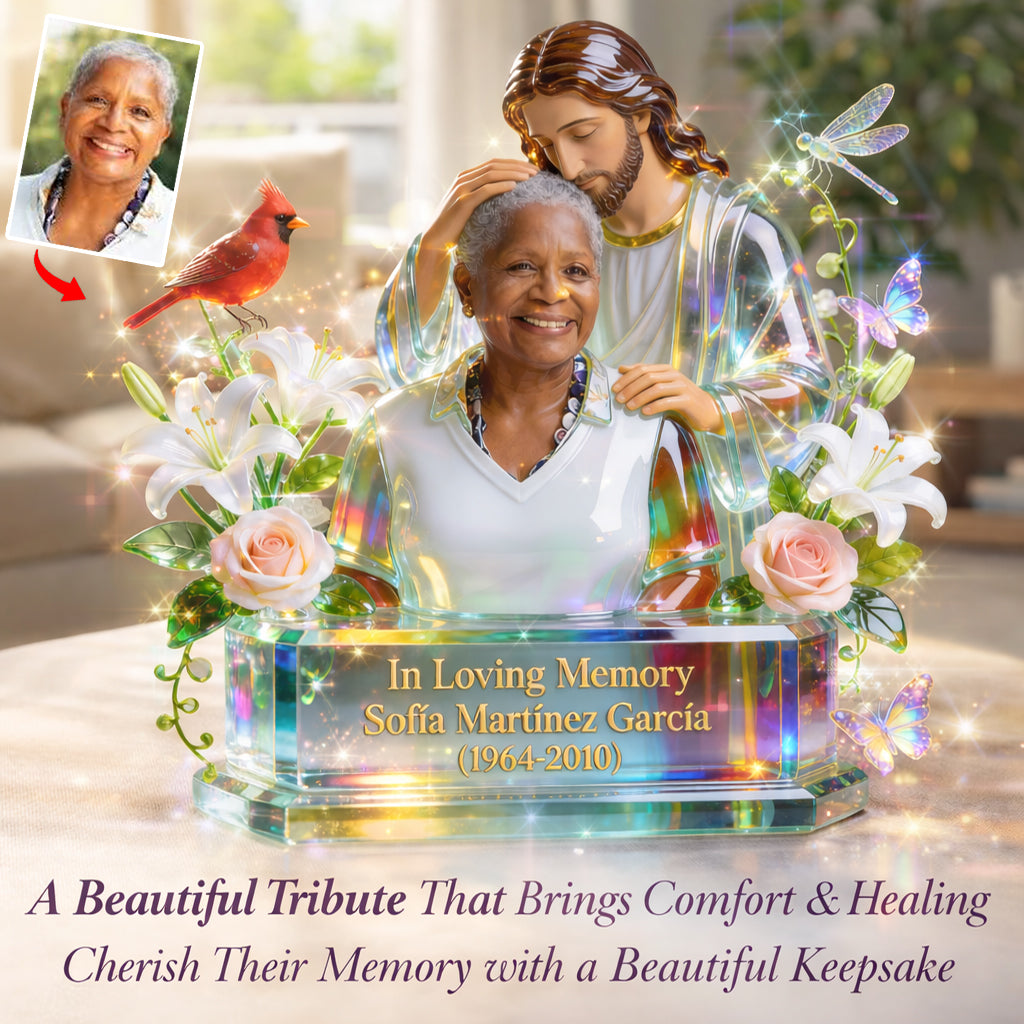 Personalized In Loving Memory Latino Man Custom Acrylic Memorial Plaque