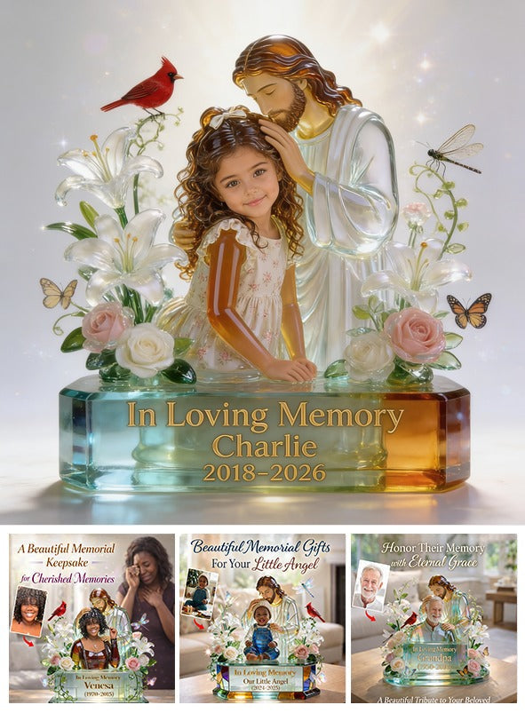 Personalized In Loving Memory Latina Little Girl Custom Acrylic Plaque Memorial Gift