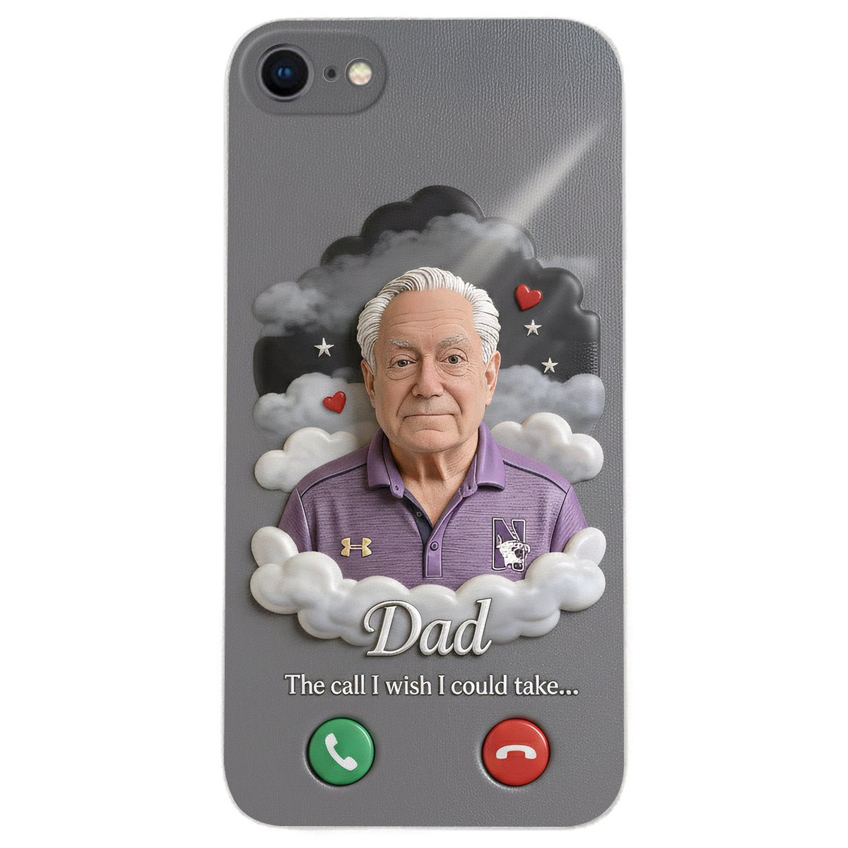 Personalized Latino Little Boy Memorial Leather Phone Case Sympathy Keepsake