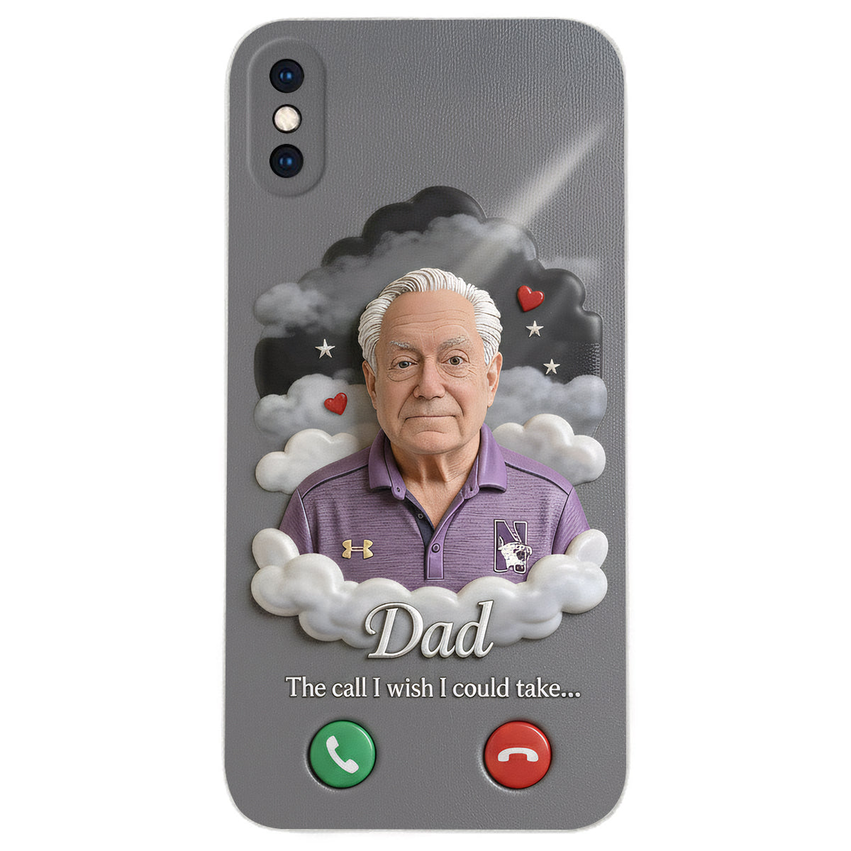 Personalized Middle-Aged Latina Woman Memorial Leather Phone Case Mom Wife Remembrance Gift