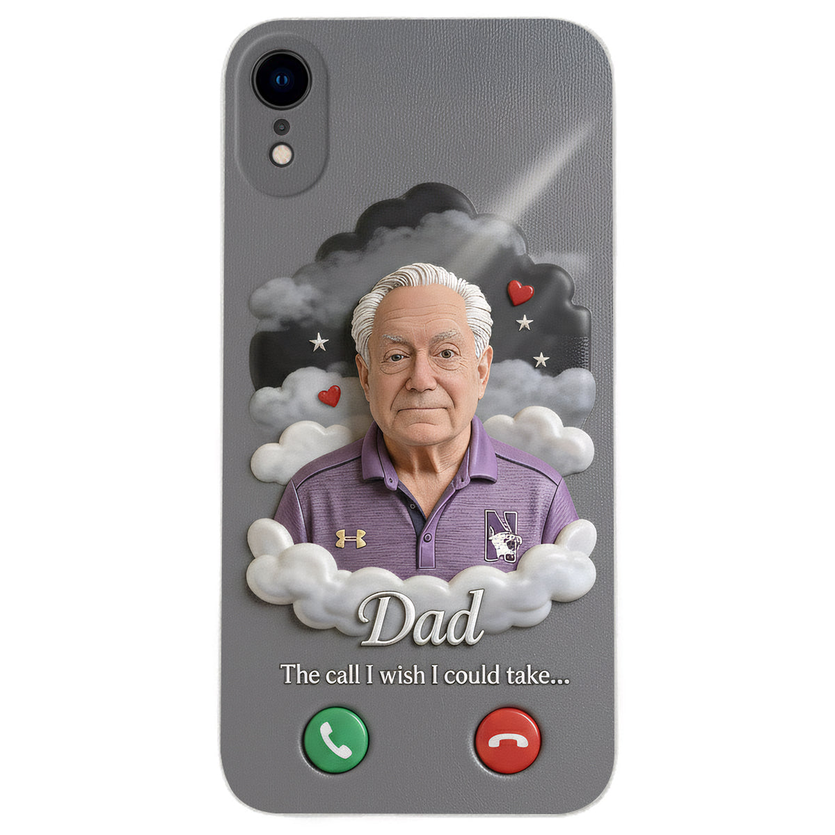 Personalized Middle-Aged Latina Woman Memorial Leather Phone Case Mom Wife Remembrance Gift