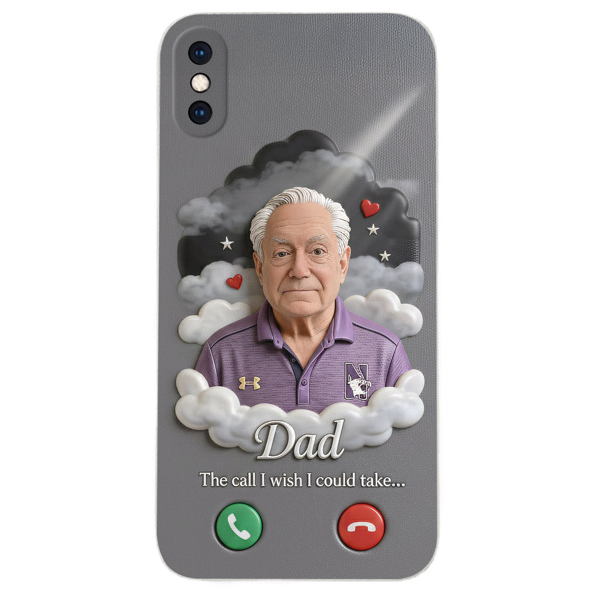 Personalized Latino Little Boy Memorial Leather Phone Case Sympathy Keepsake