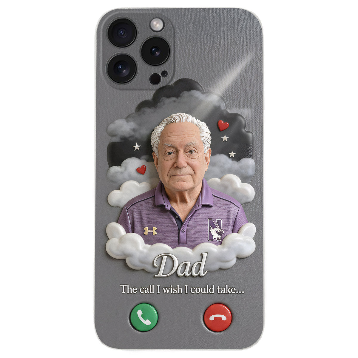 Personalized Latino Little Boy Memorial Leather Phone Case Sympathy Keepsake