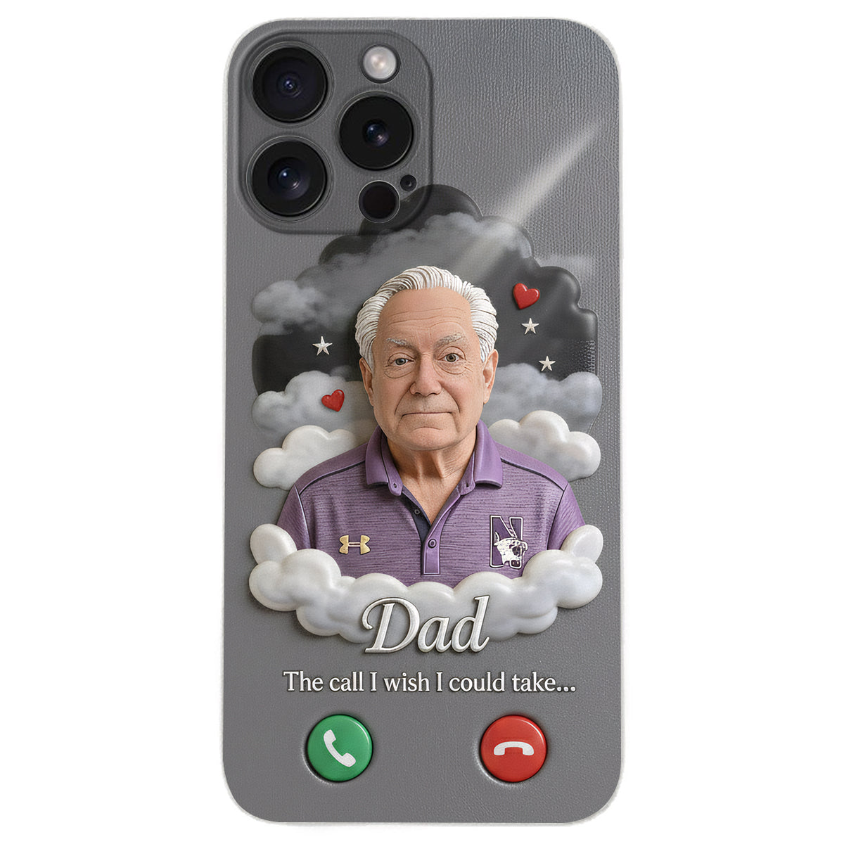 Personalized Latino Little Boy Memorial Leather Phone Case Sympathy Keepsake