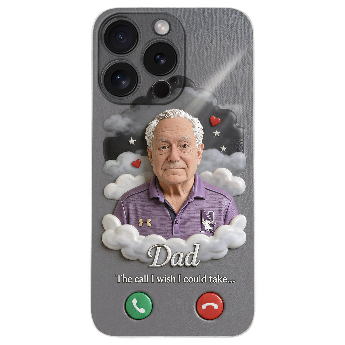 Personalized Latino Little Boy Memorial Leather Phone Case Sympathy Keepsake