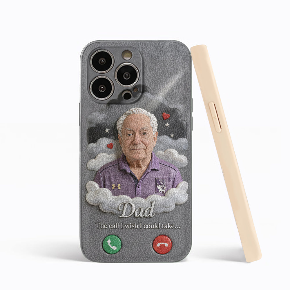 Personalized Latino Little Boy Memorial Leather Phone Case Sympathy Keepsake
