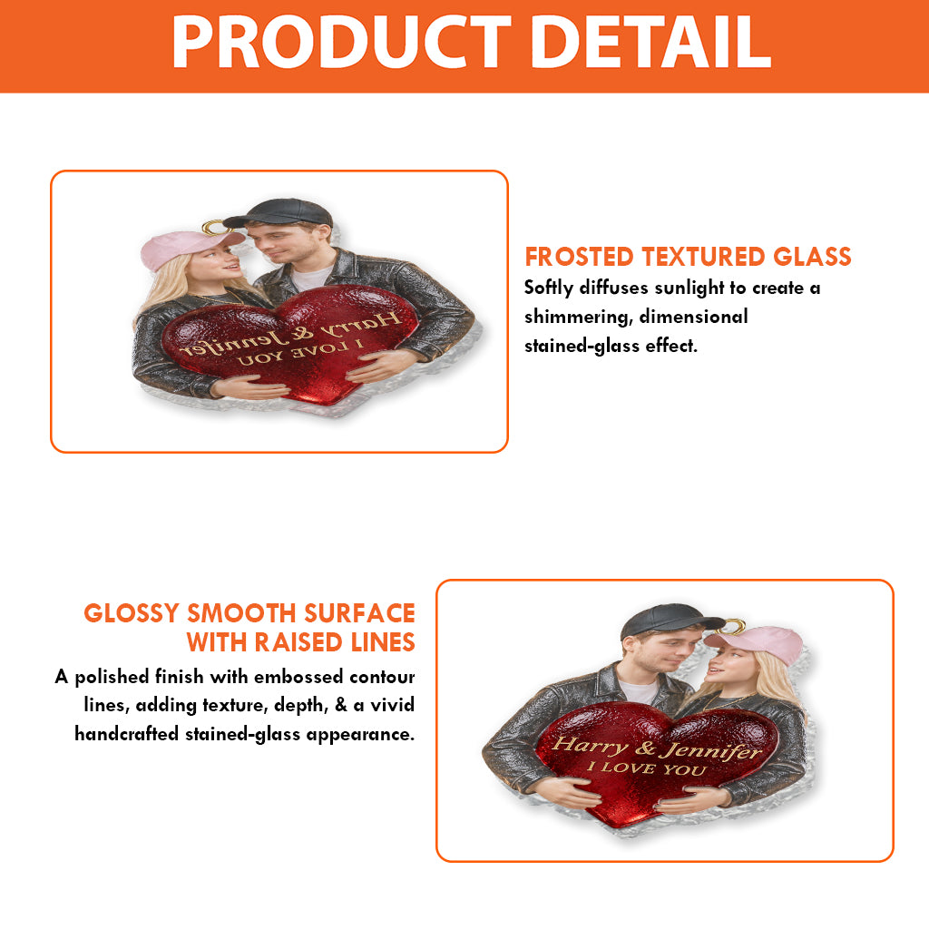 Personalized Latino Couple Wedding Glass Ornament, Husband Wife Keepsake Gift