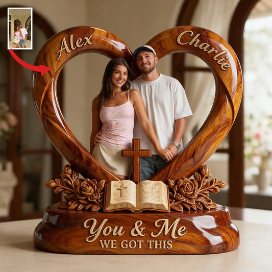 Personalisierte Foto Latino Paar Acrylplakette Geschenk für Ehepartner